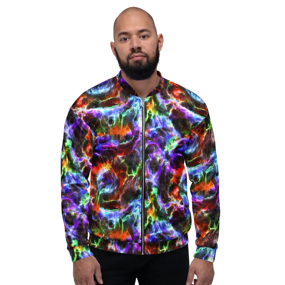 Aurora Inferno on Bomber Jacket — Front