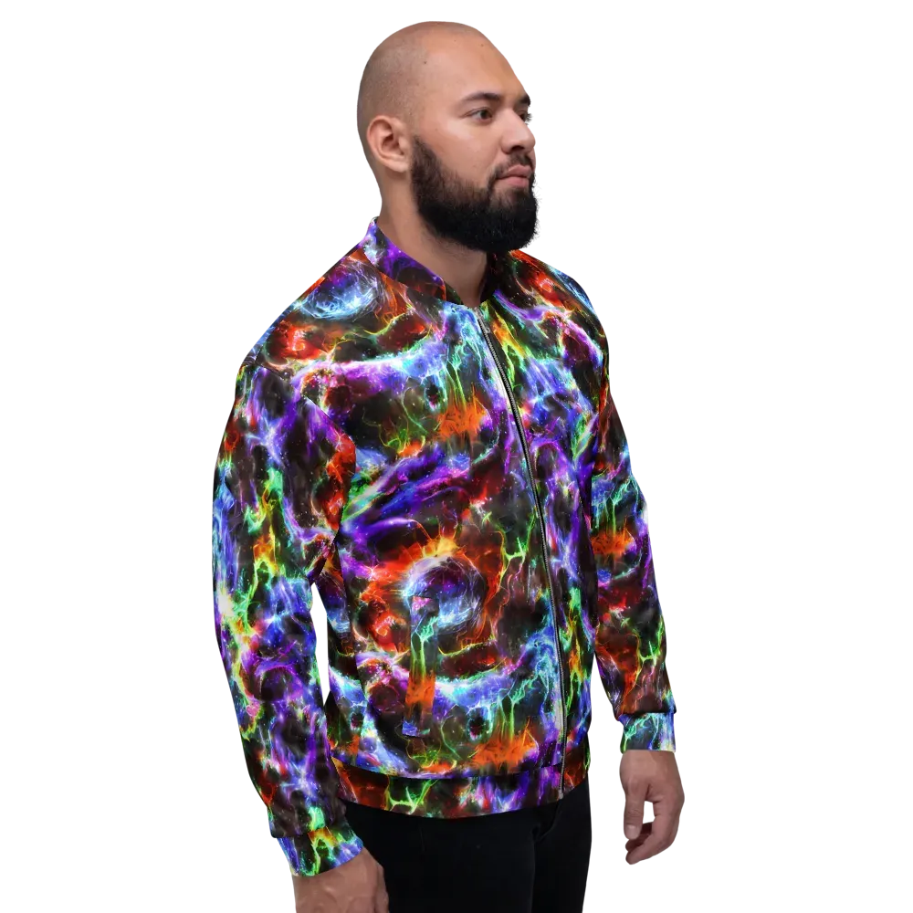 Aurora Inferno on Bomber Jacket — Right