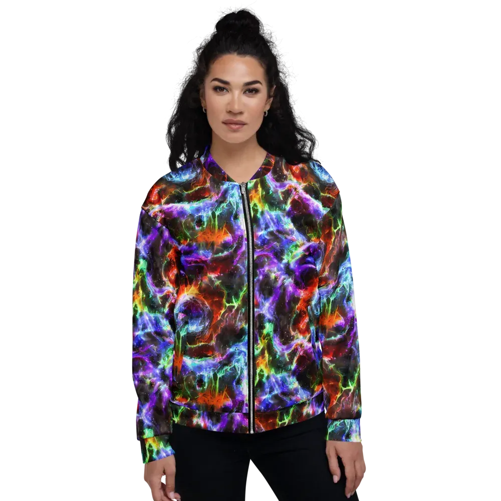 Aurora Inferno on Bomber Jacket — Front