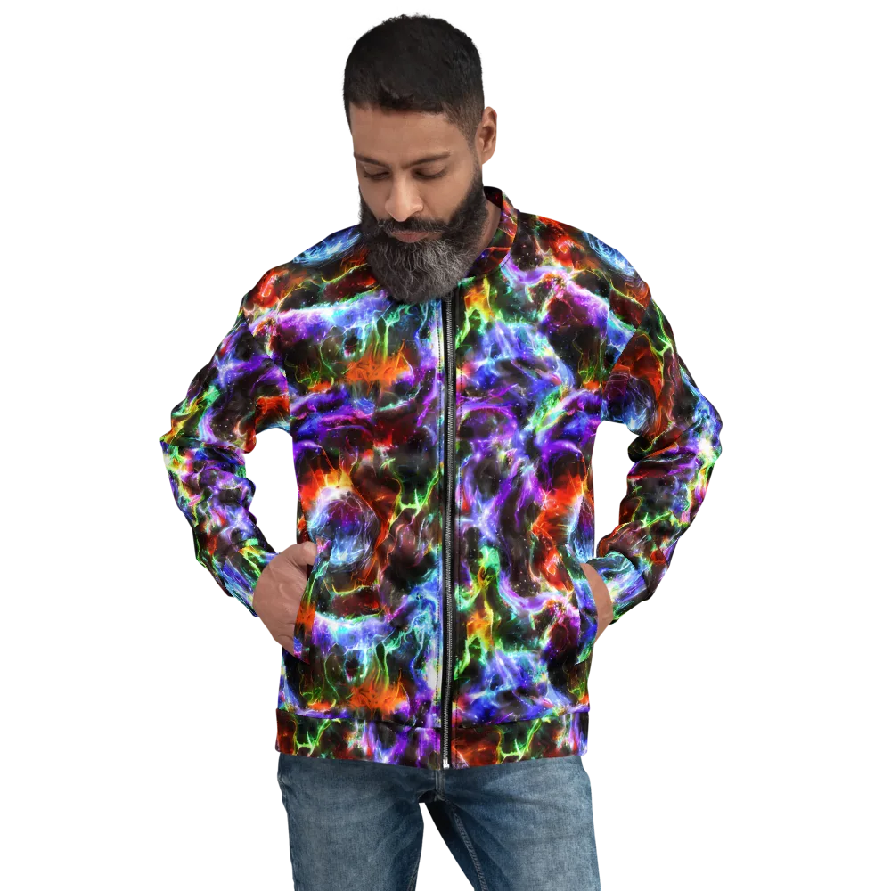 Aurora Inferno on Bomber Jacket — Front
