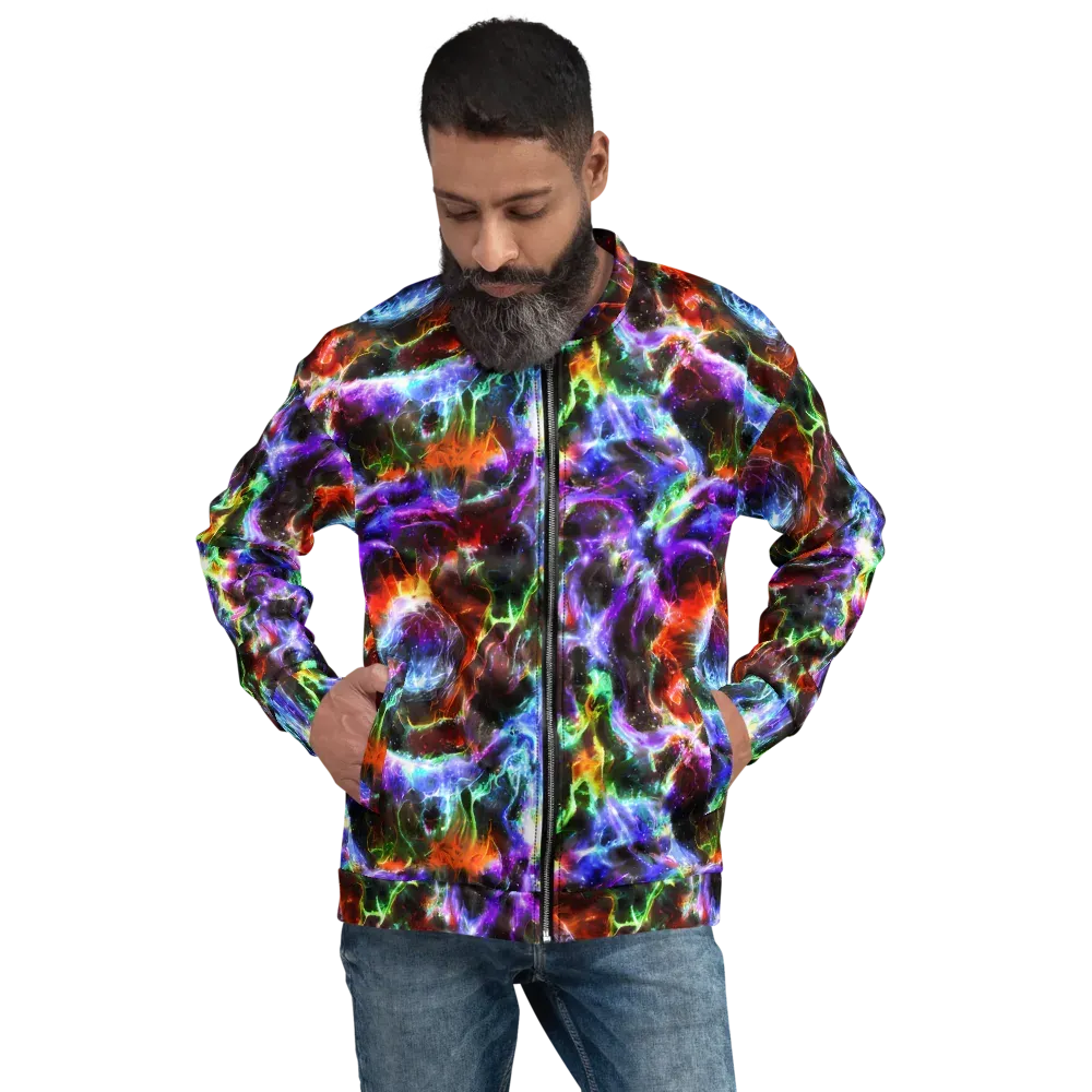 Aurora Inferno on Bomber Jacket — Front