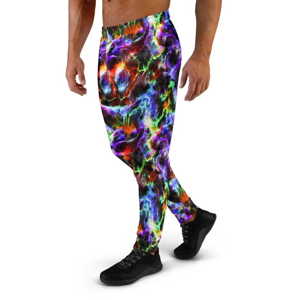 Aurora Inferno on Men's Joggers — Left
