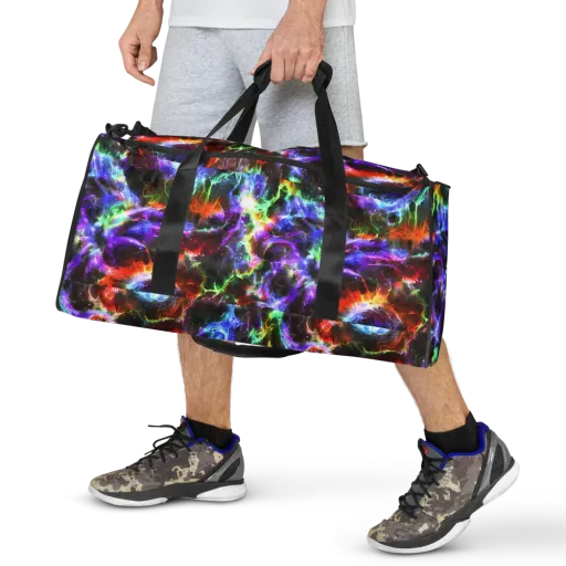 Aurora Inferno on a Duffle Bag
