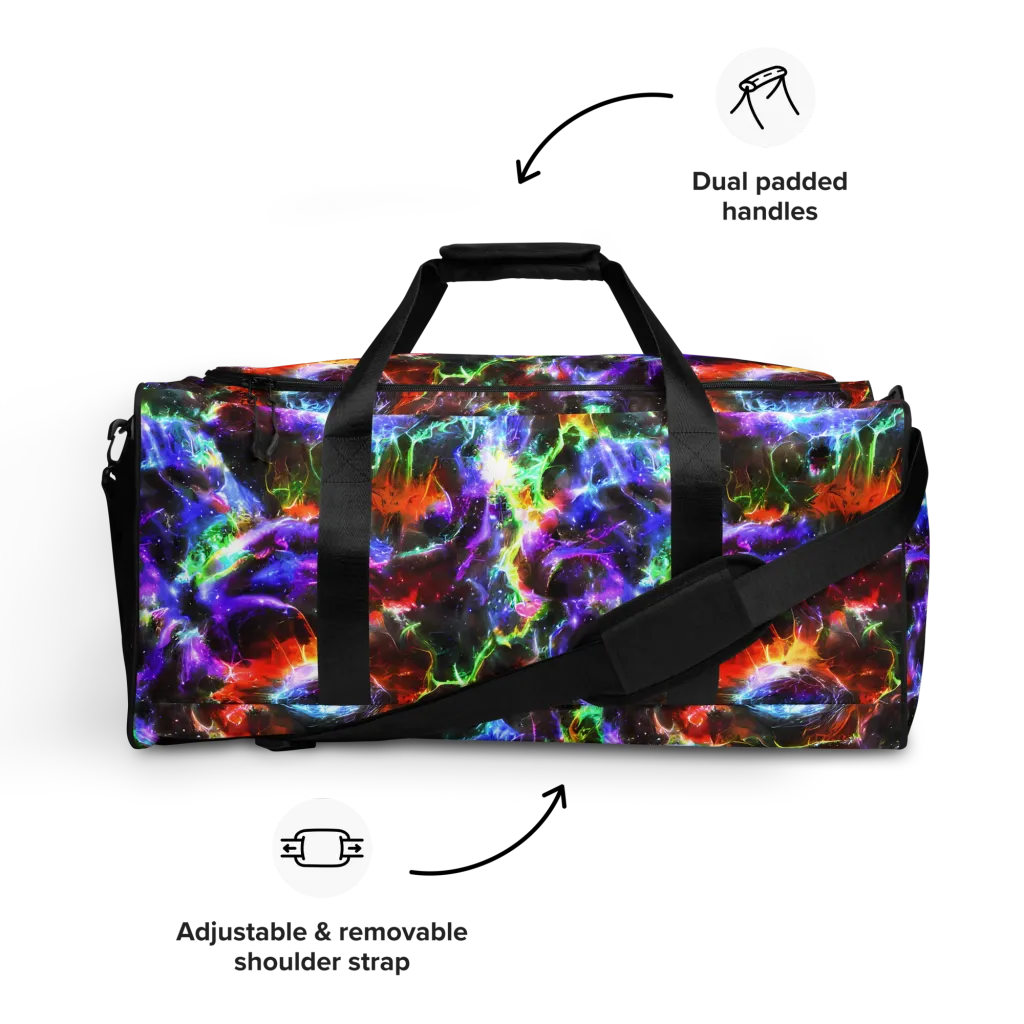 Aurora Inferno on Duffle Bag — Front