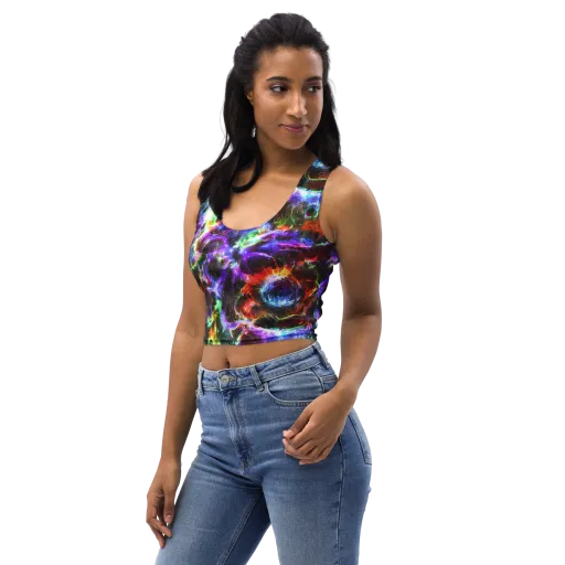 Aurora Inferno on a Crop Top