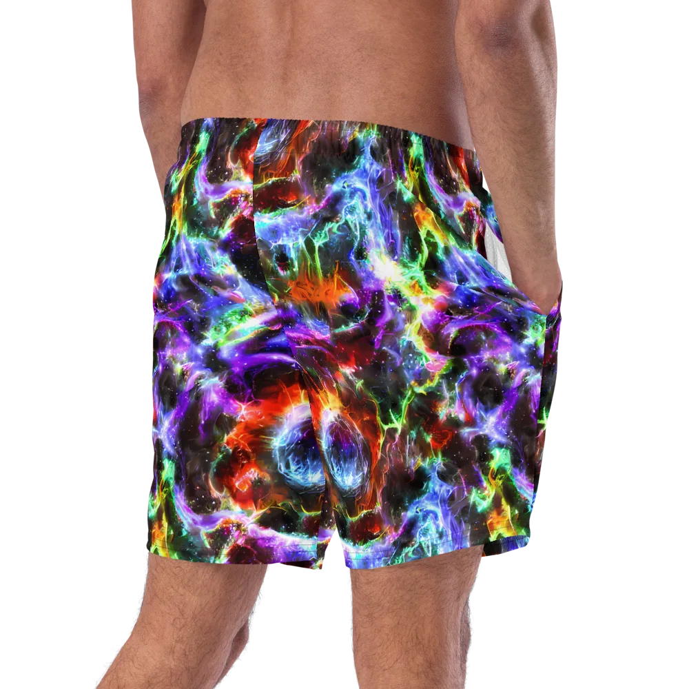 Aurora Inferno on Swim Trunks — Right Back