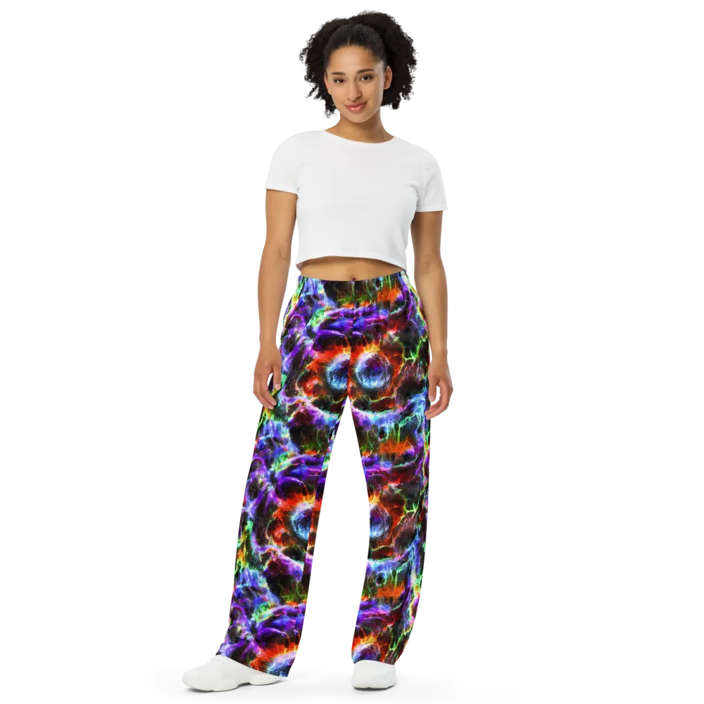 Aurora Inferno on Wide-Leg Pants — Front