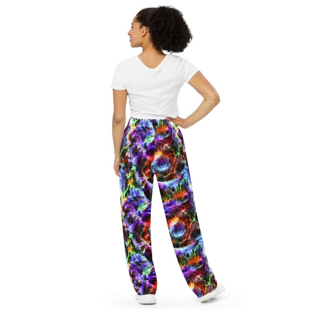 Aurora Inferno on Wide-Leg Pants — Back