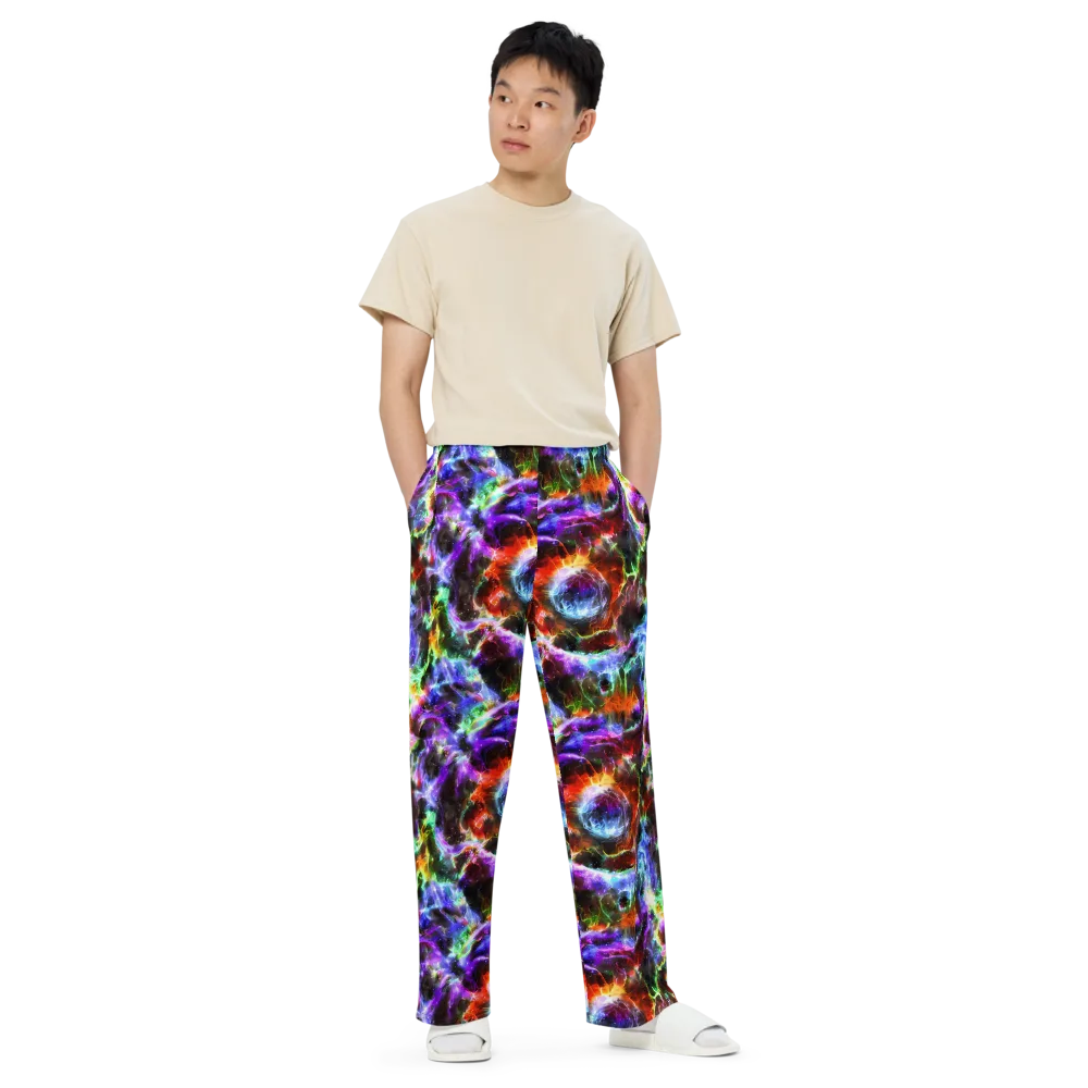 Aurora Inferno on Wide-Leg Pants — Front