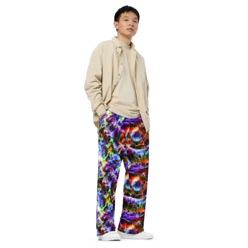 Aurora Inferno on a Wide-Leg Pants