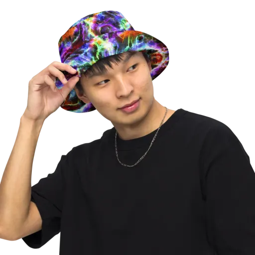 Aurora Inferno on a Reversible Bucket Hat