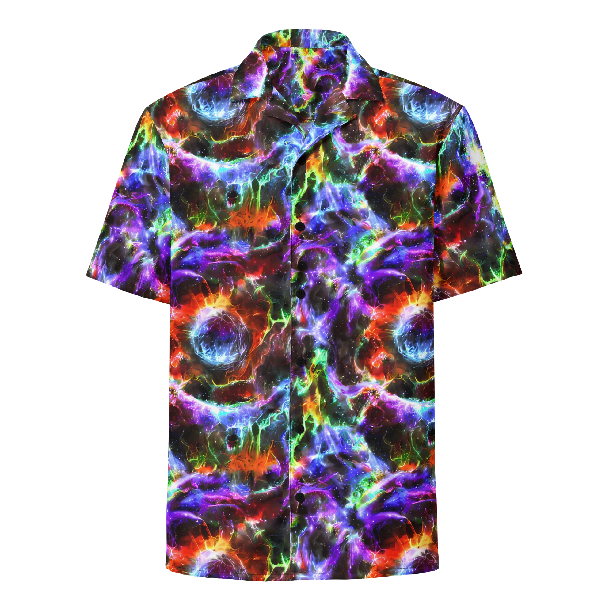 Aurora Inferno on Button Shirt — Front