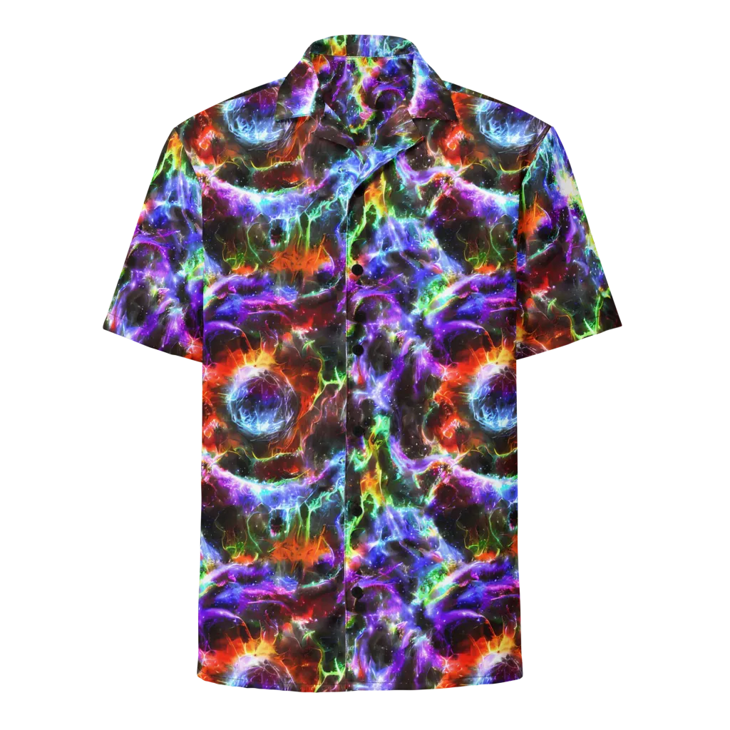 Aurora Inferno on Button Shirt — Front