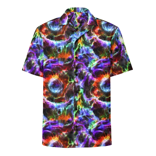 Aurora Inferno on a Button Shirt