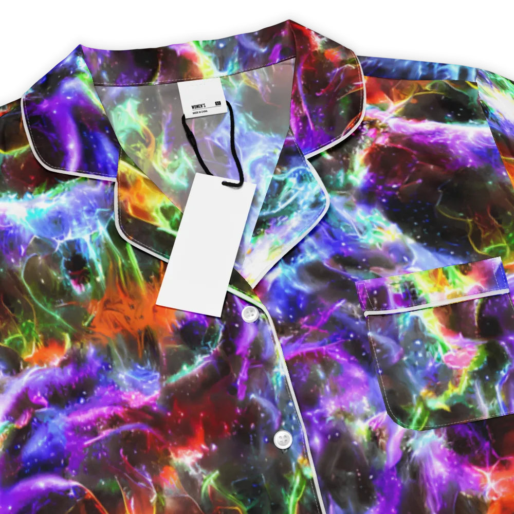 Aurora Inferno on Women's Short Sleeve Pajama Top — Product details
