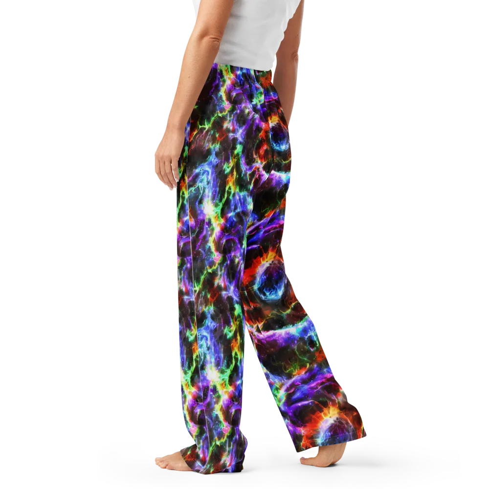 Aurora Inferno on Women's Pajama Pants — Left