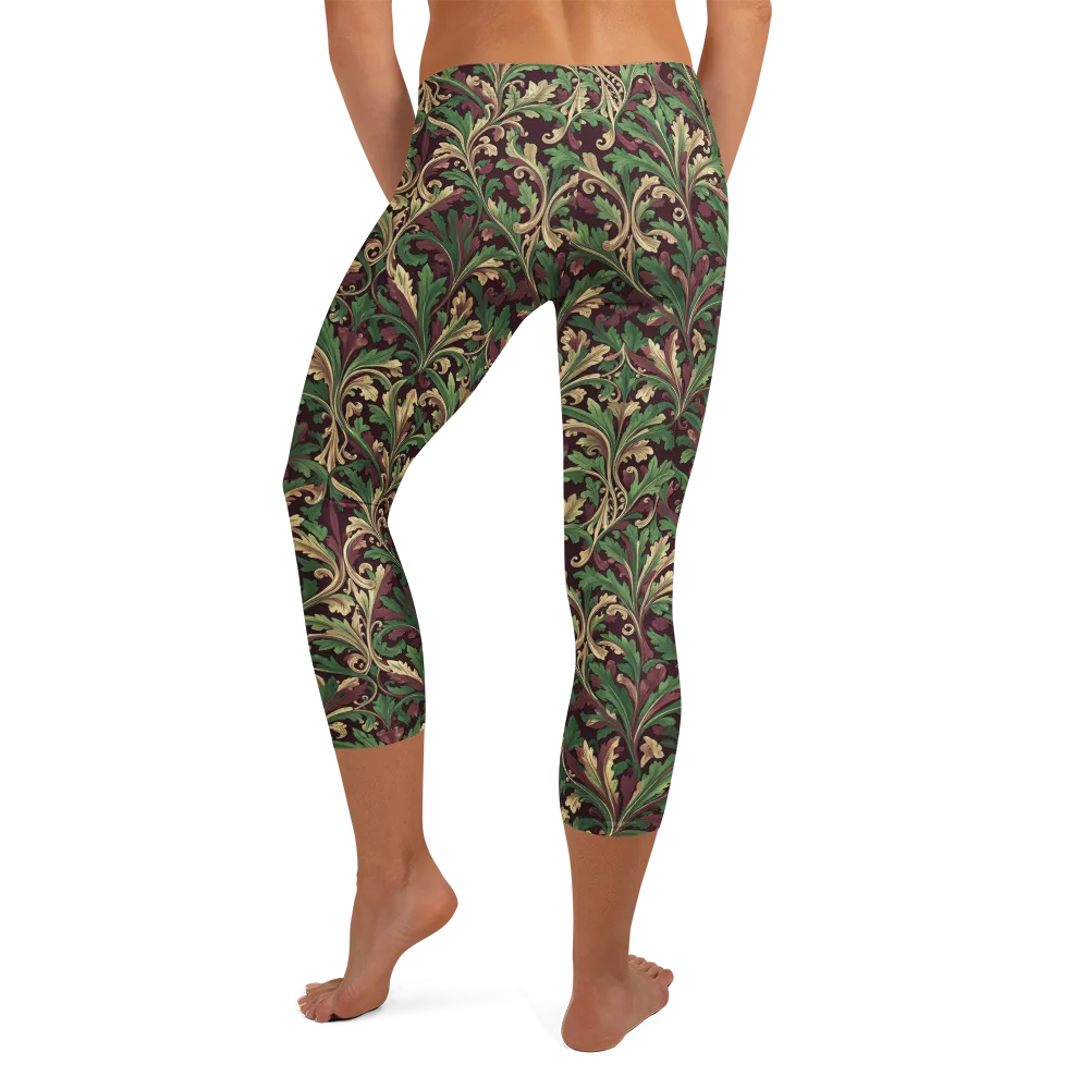 Acanthus Royale on Capri Leggings — Back