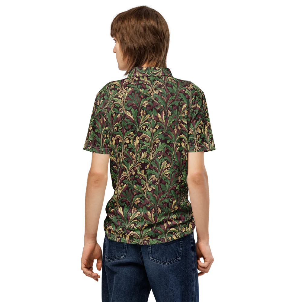 Acanthus Royale on Men's Slim Fit Polo Shirt — Back