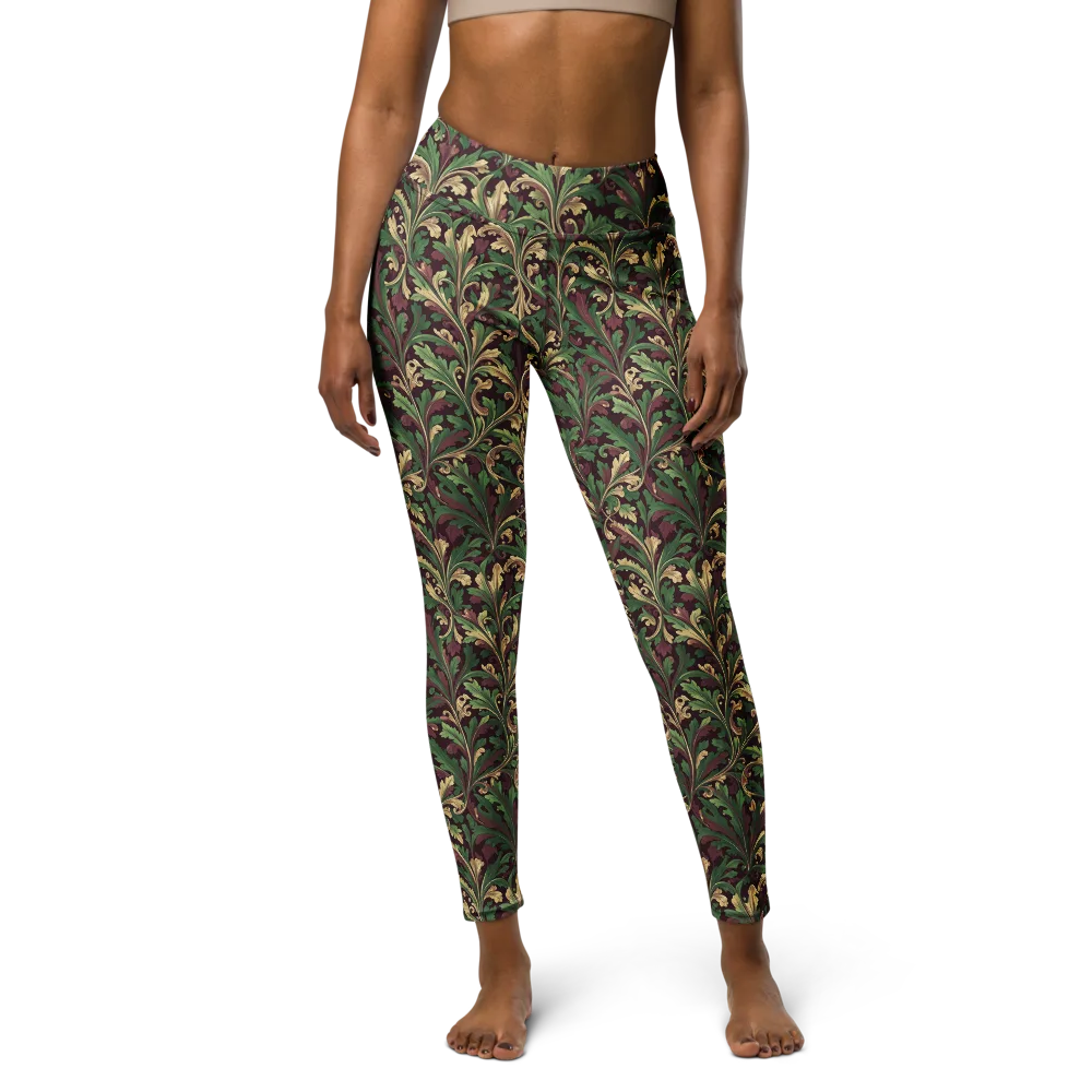 Acanthus Royale on Yoga Leggings — Front