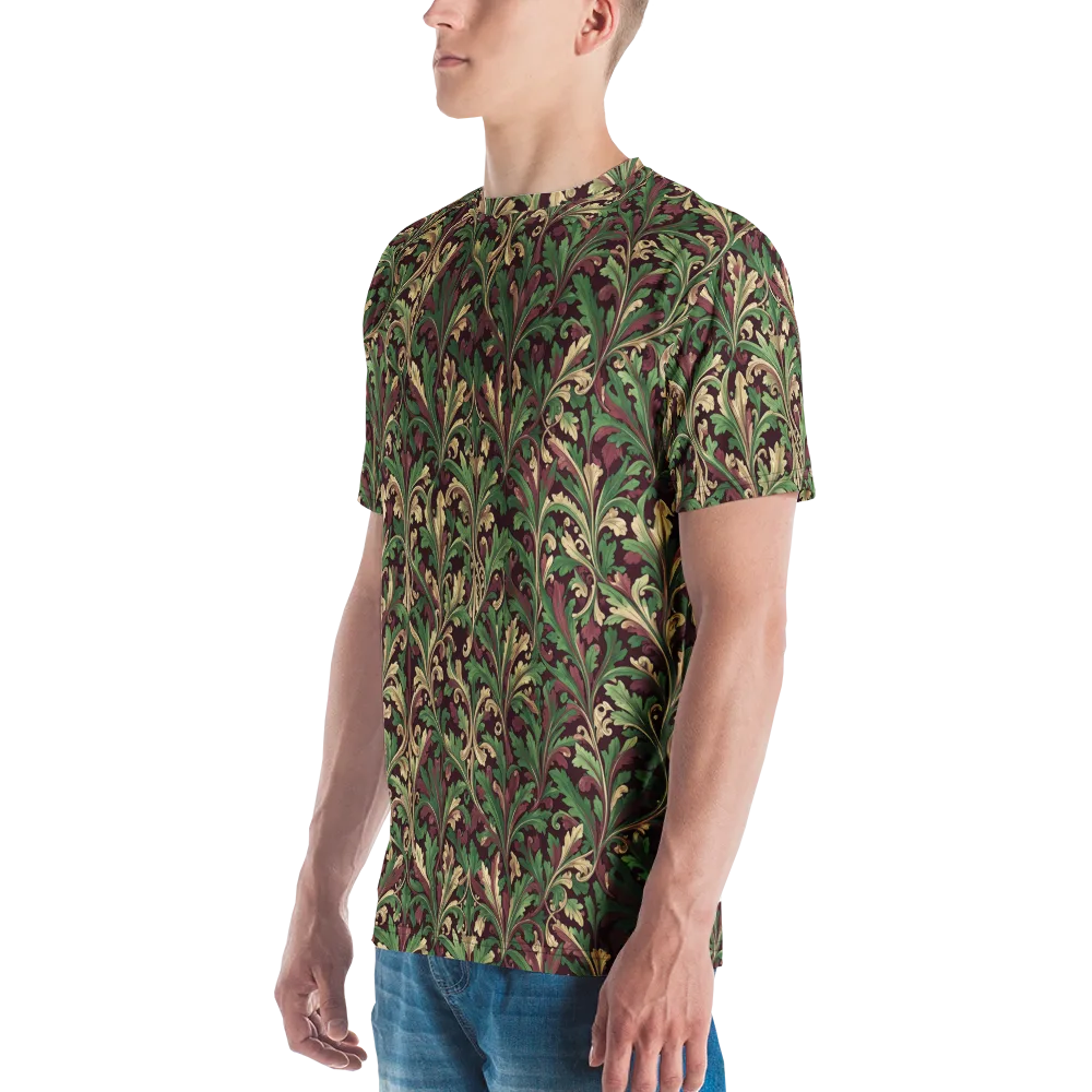 Acanthus Royale on Men's Crew Neck T-Shirt — Left