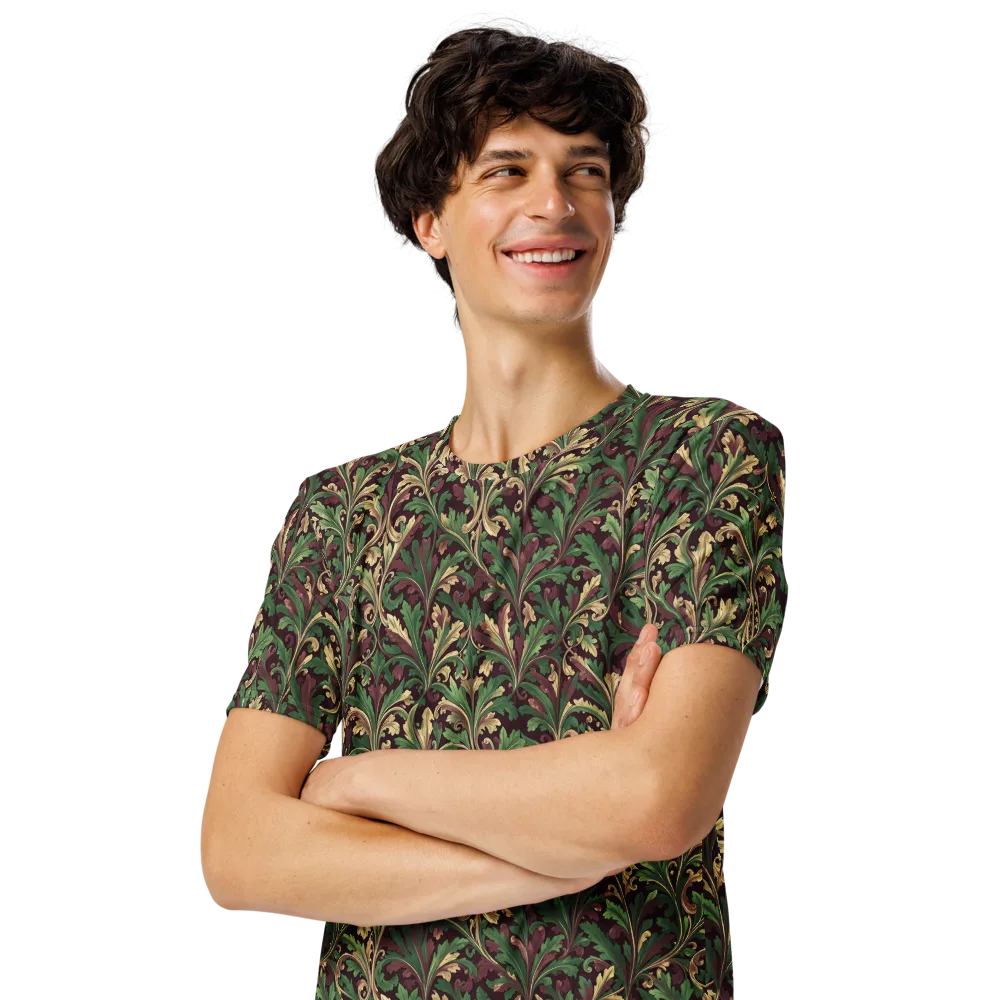 Acanthus Royale on Men's Crew Neck T-Shirt — Left Front