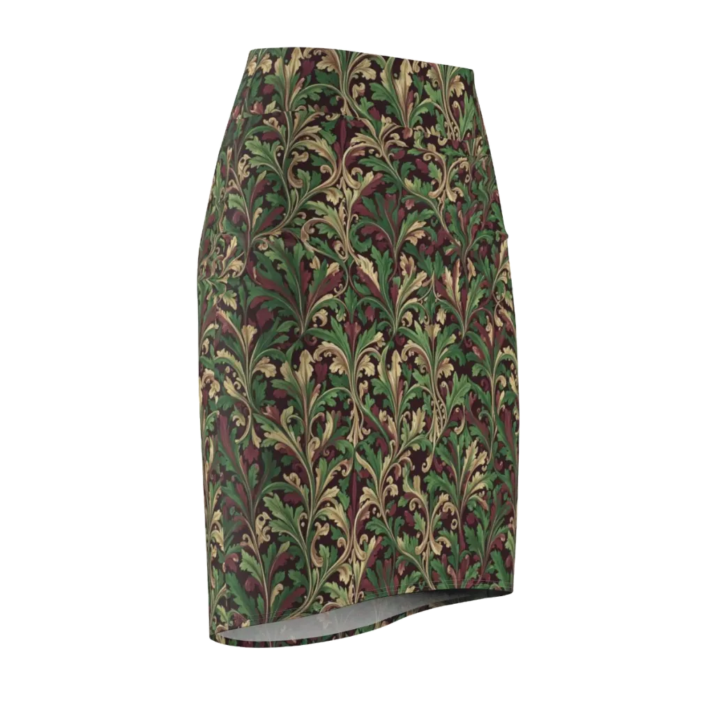 Acanthus Royale on Pencil Skirt — Front Side