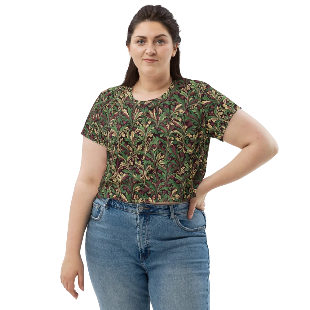 Acanthus Royale on Crop Tee — Front