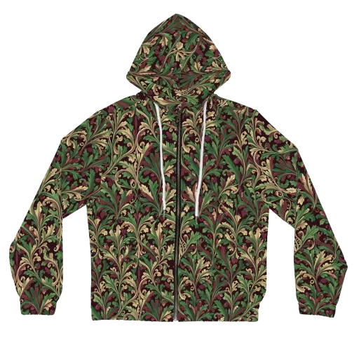 Acanthus Royale on a Women's Full-Zip Hoodie