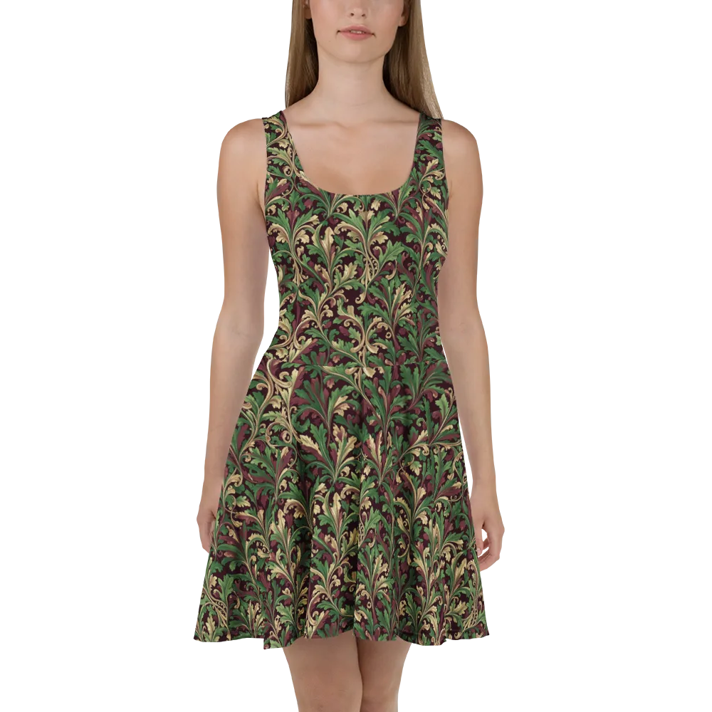 Acanthus Royale on Skater Dress — Front