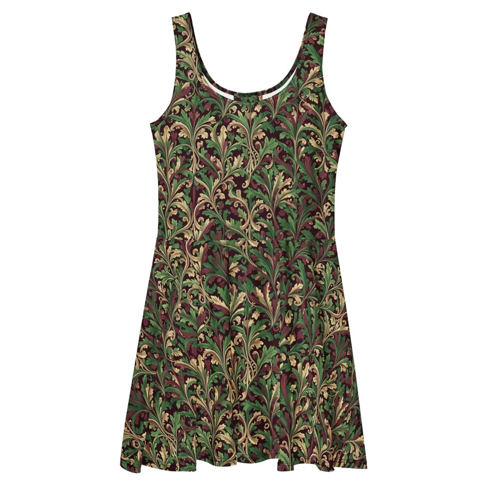 Acanthus Royale on Skater Dress — Front