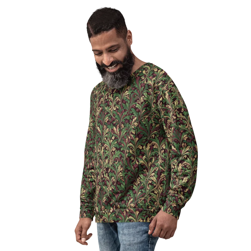 Acanthus Royale on Sweatshirt — Left Front