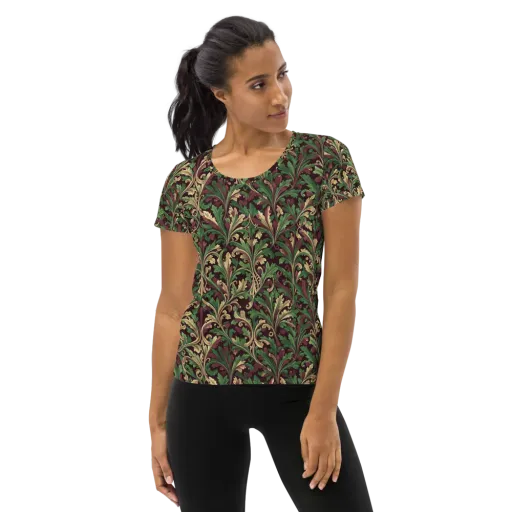 Acanthus Royale on a Women's Athletic T-Shirt