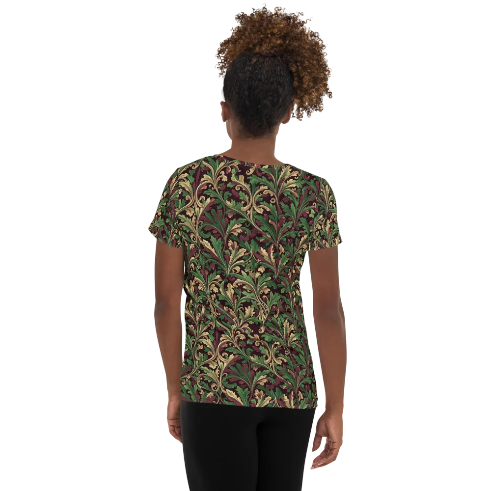 Acanthus Royale on Women's Athletic T-Shirt — Back