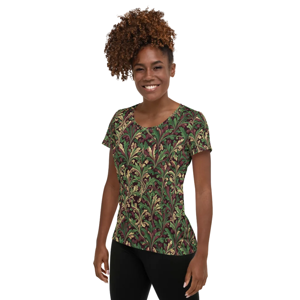 Acanthus Royale on Women's Athletic T-Shirt — Left