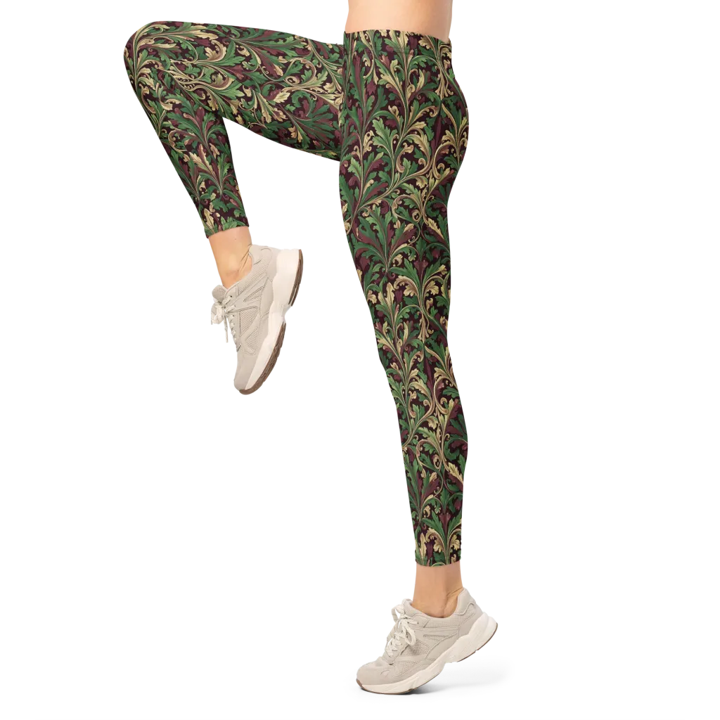 Acanthus Royale on Leggings — Left
