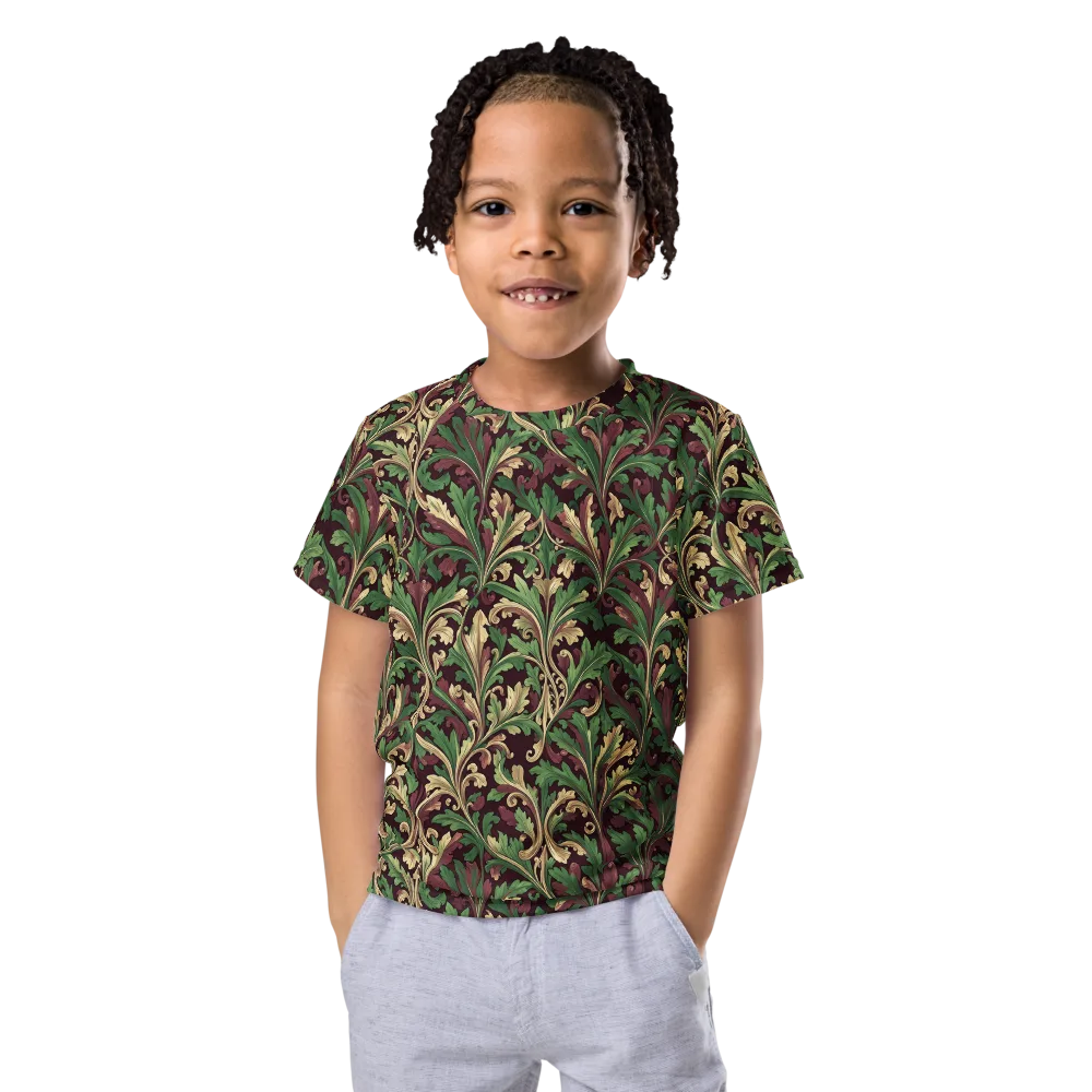 Acanthus Royale on Kids Crew Neck T-Shirt — Front