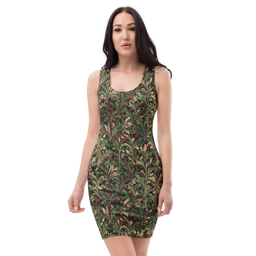 Acanthus Royale on Bodycon Dress — Front