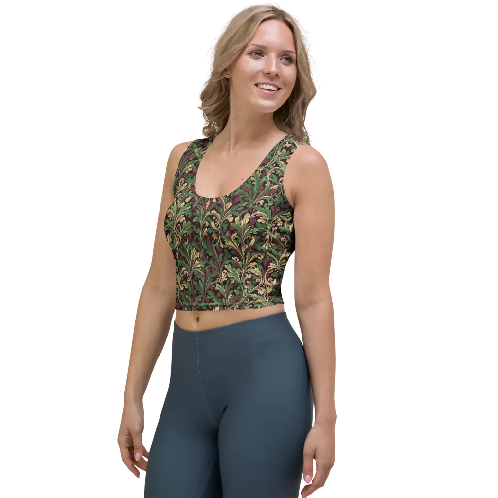 Acanthus Royale on Crop Top — Left Front