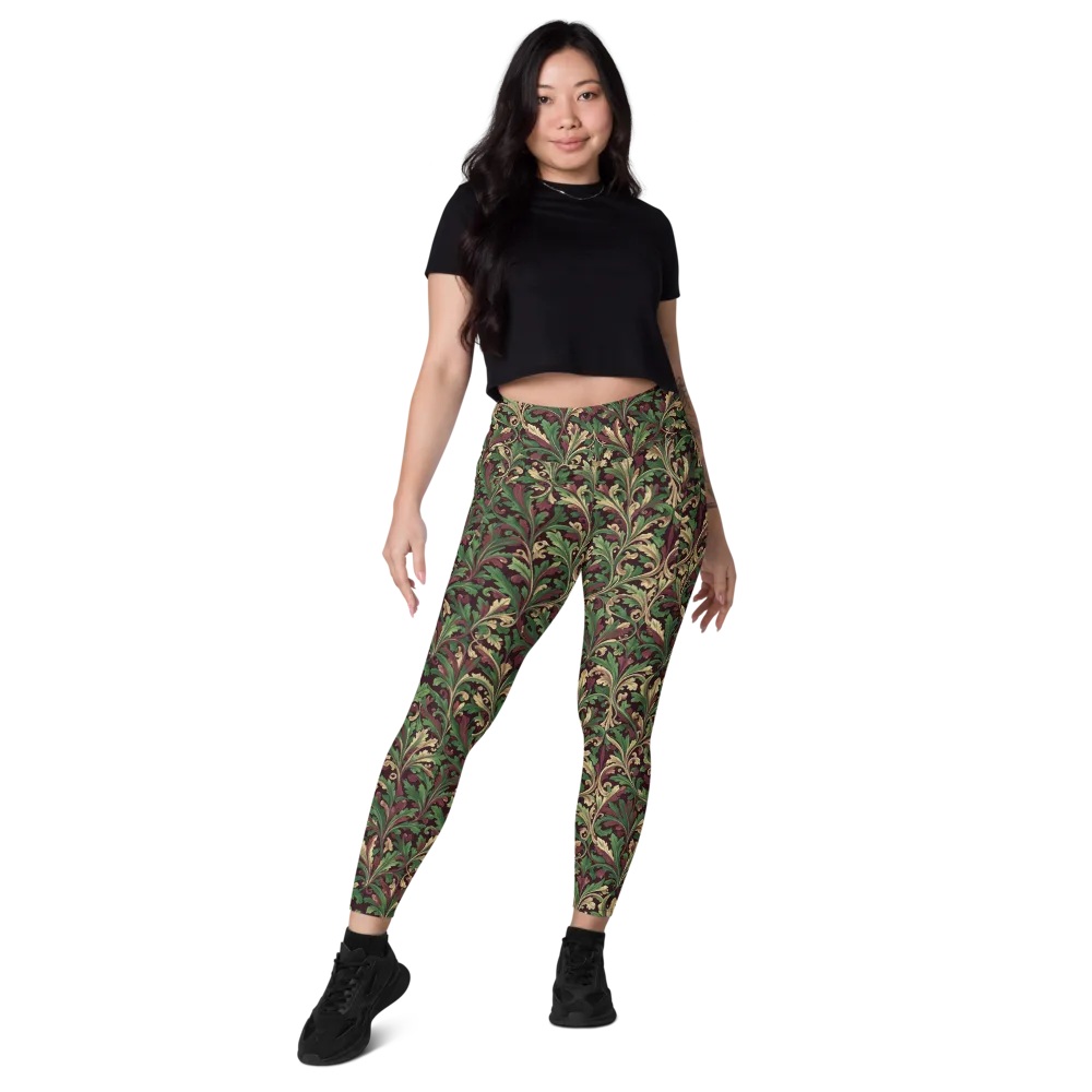 Acanthus Royale on Leggings with Pockets — Front