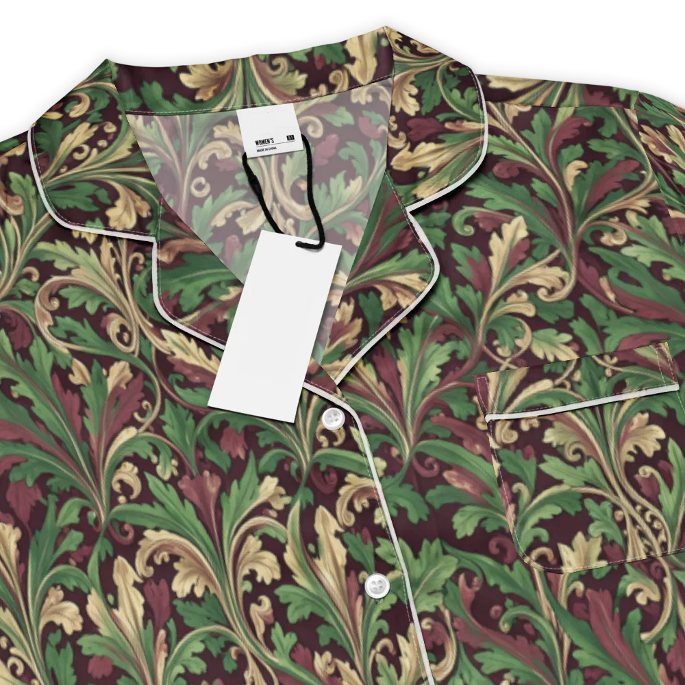 Acanthus Royale on Women's Short Sleeve Pajama Top — Product details