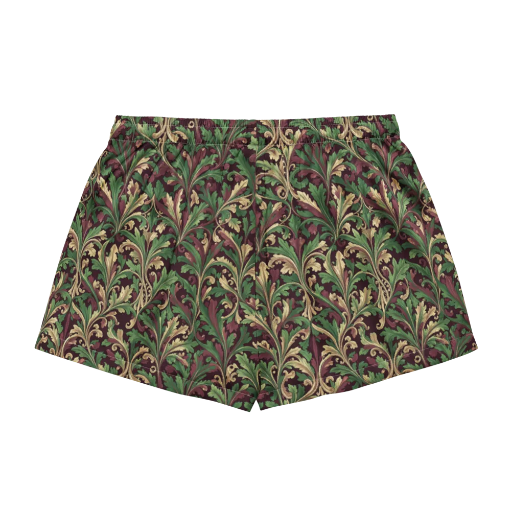 Acanthus Royale on Women's Pajama Shorts — Back