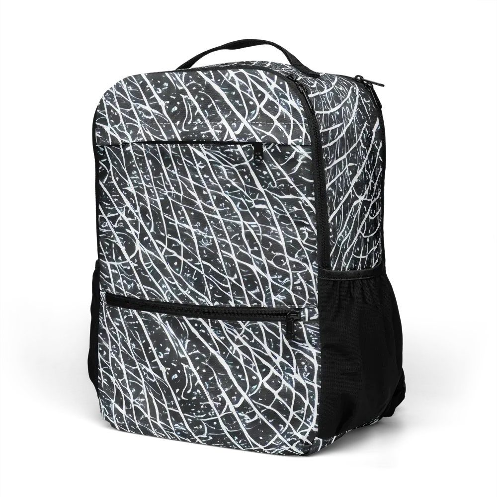 Midnight Lattice on Utility Backpack — Left Front