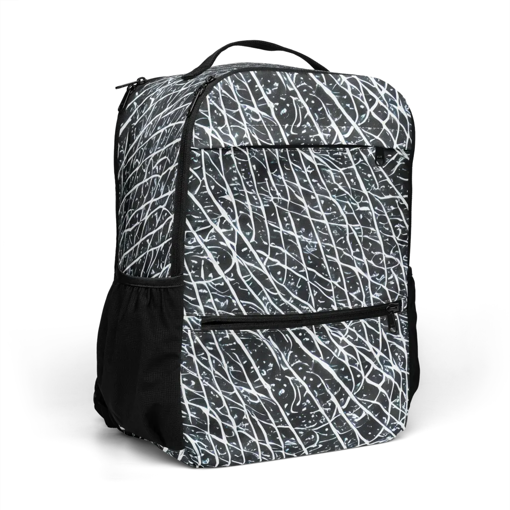 Midnight Lattice on Utility Backpack — Right Front