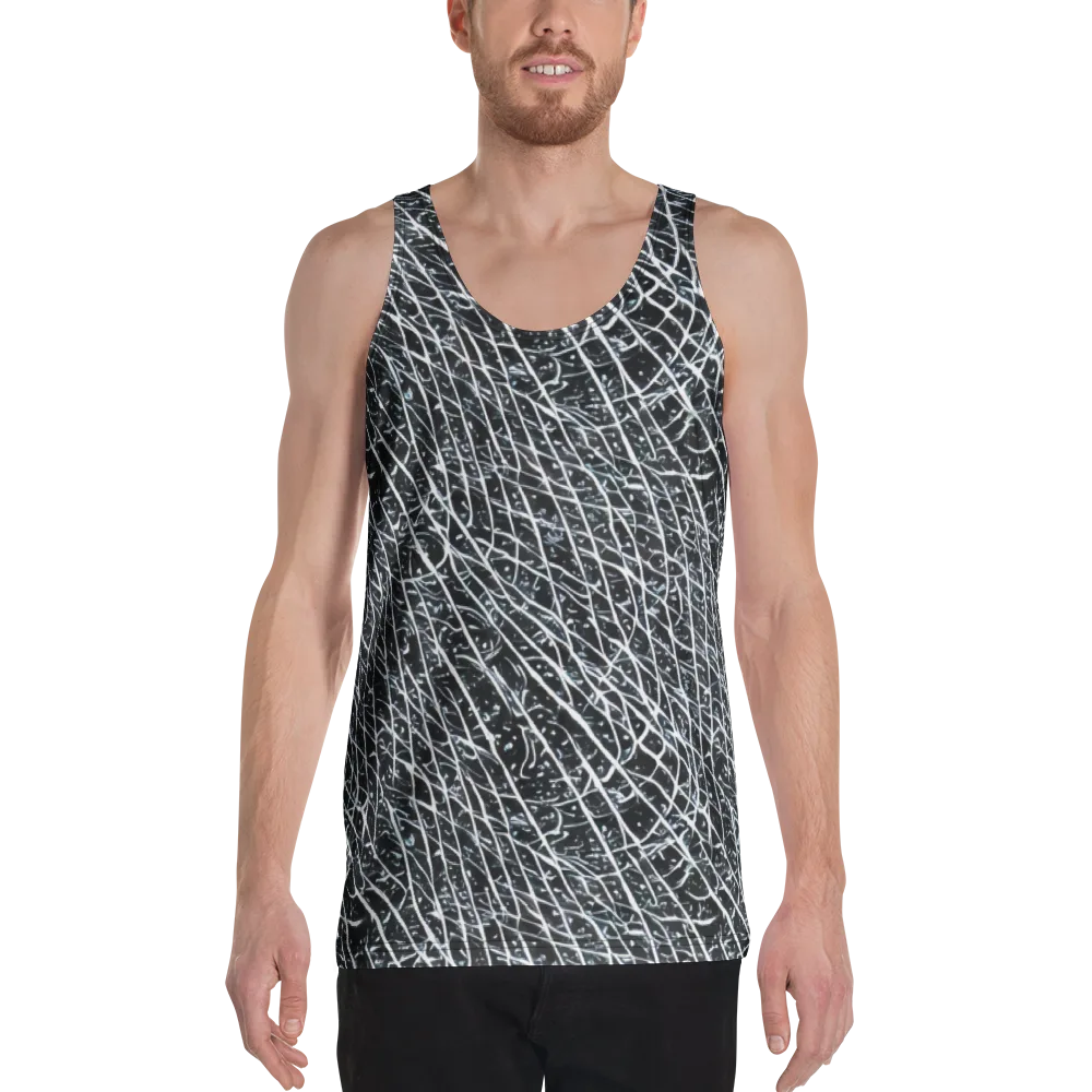 Midnight Lattice on Men's Tank Top — Front