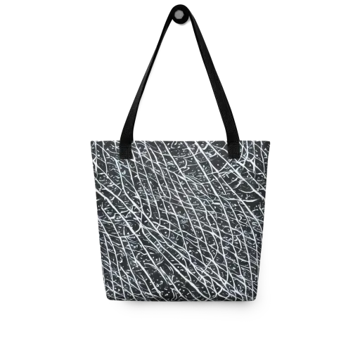 Midnight Lattice on a Tote Bag