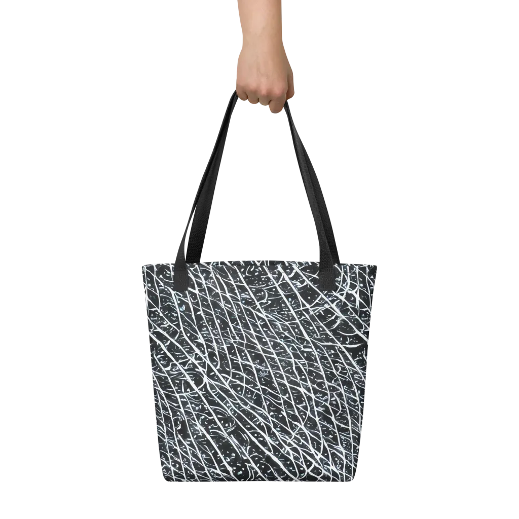Midnight Lattice on Tote Bag — Front