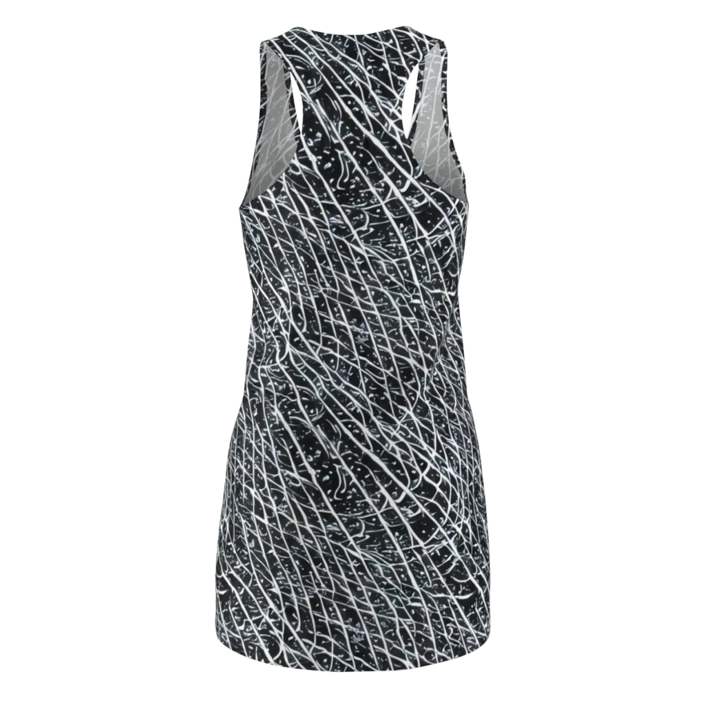 Midnight Lattice on Racerback Dress — Back