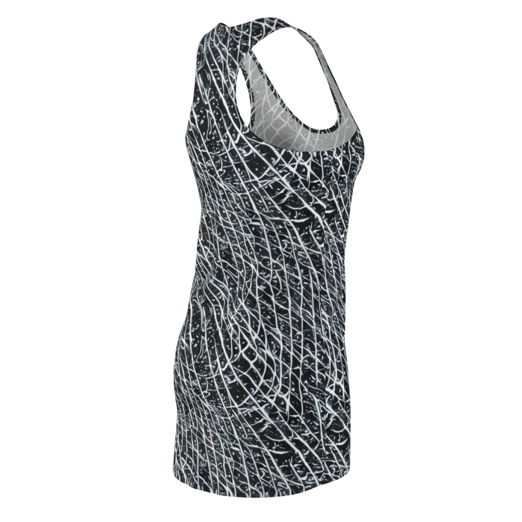 Midnight Lattice on Racerback Dress — Back Side