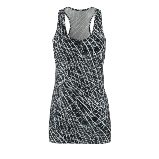 Midnight Lattice on a Racerback Dress