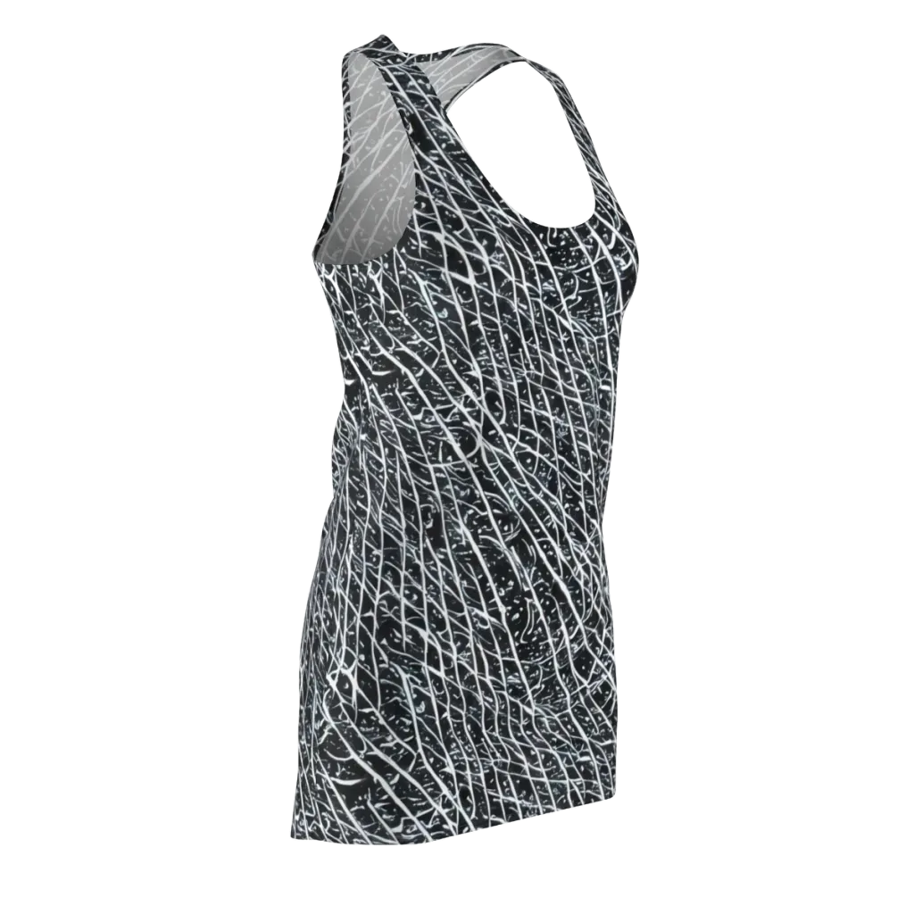 Midnight Lattice on Racerback Dress — Front Side